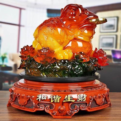 工厂玉大蟾摆件风蝉招财旺b财工艺饰品金台客店铺收银前号水厅金